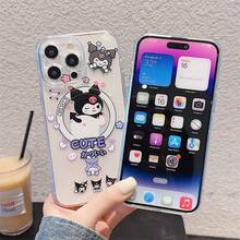 可爱卡通形象兼容IPhone14plus手机壳卡通15苹果11 13ProMax，适合运动、登山、户外和露营 - 彩色 - 查看 2