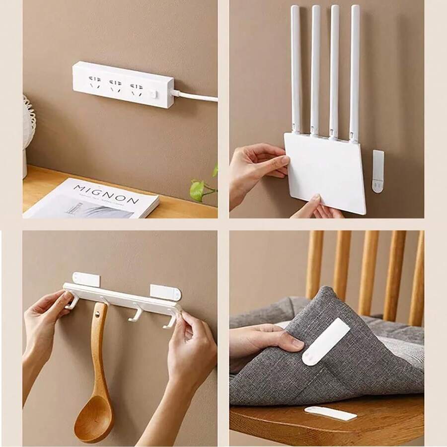 12Pairs (24 Strips) Picture Hanging Strips Heavy Duty, Large Adhesive