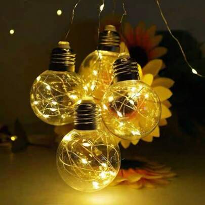 luces navideñas de la bola de nieve 4M,Bola de deseo de navidad cortina led cuerda de luces árbol de navidad accesorios colgantes aleros del hogar fiesta de decoración colgant  para Navidad.