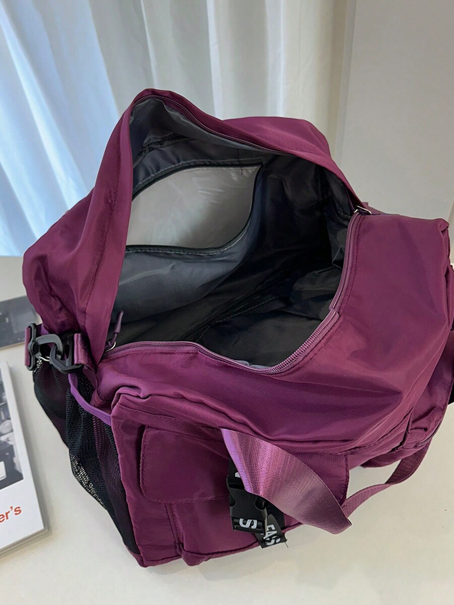 1 Pc Minimalist Casual Tote Bag With Multi Compartments.Fashionable