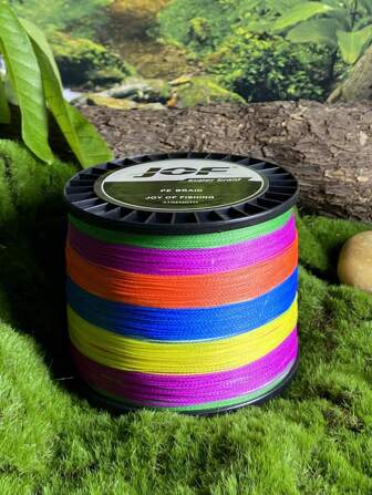 JOF 8-Strand 300m/500m/1000m PE Fishing Line – Ultra-Smooth, Wear-Resistant, Tough & Durable For Sea Fishing, Boat Fishing, And Raft Fishing | Super High Tensile Strength | Random Color