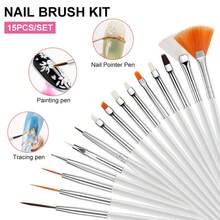 LIMEGIRL Bộ 21 Cọ Vẽ Móng Tay Bộ Dụng Cụ Vẽ Móng Tay Bảng Màu Nhựa Vẽ Móng Tay Nghệ Thuật Màu Hỗn Hợp 2 Đầu Bút Khắc Acrylic Silicone Bút Chấm Bi Bộ Làm Móng Tay Bảng Trưng Bày Trang Điểm Tự Làm Cho Salon Tại Nhà - Nhiều màu - Xem 3