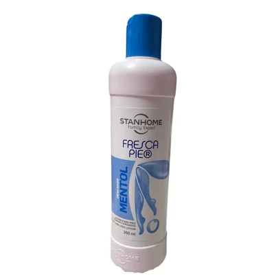 Stanhome Fresca Pie 300 Ml. Elige tu aroma preferido. Para el descanso de pies y piernas cansados. ayuda a disminuir la sensación de hinchazón. (Mentol, Concha Nacar, Rosa Mosqueta, Castañas, y etc)