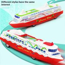 2pcs Children's Toy Boats, Two Models Of Regenerative Boats, Amusement Parks, Kindergartens, Activity Gifts, Christmas Gifts, Regenerative Toy Cars,Domino Train,Boat,Boats,Back To School