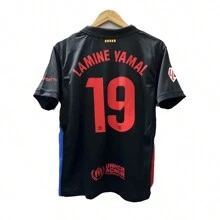 Jersey Barcelona YAMAL 19 - Negro - Ver 1