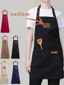 1pc Custom Aprons For Women, Chef Apron, Men Cooking Apron, Personalized Mother's Day Gift, Kitchen Apron For Women, Father's Day Gift, BBQ Apron For Men, Grilling Apron For Daddy, Black Chef Aprons,Mother's Day Gifts, Father's Day Gifts, Breathable,Lightweight,Washable,Funny,Cute,Love,Soft,Comfortable,Elegant,Simple,Custom,Personalized,Unique