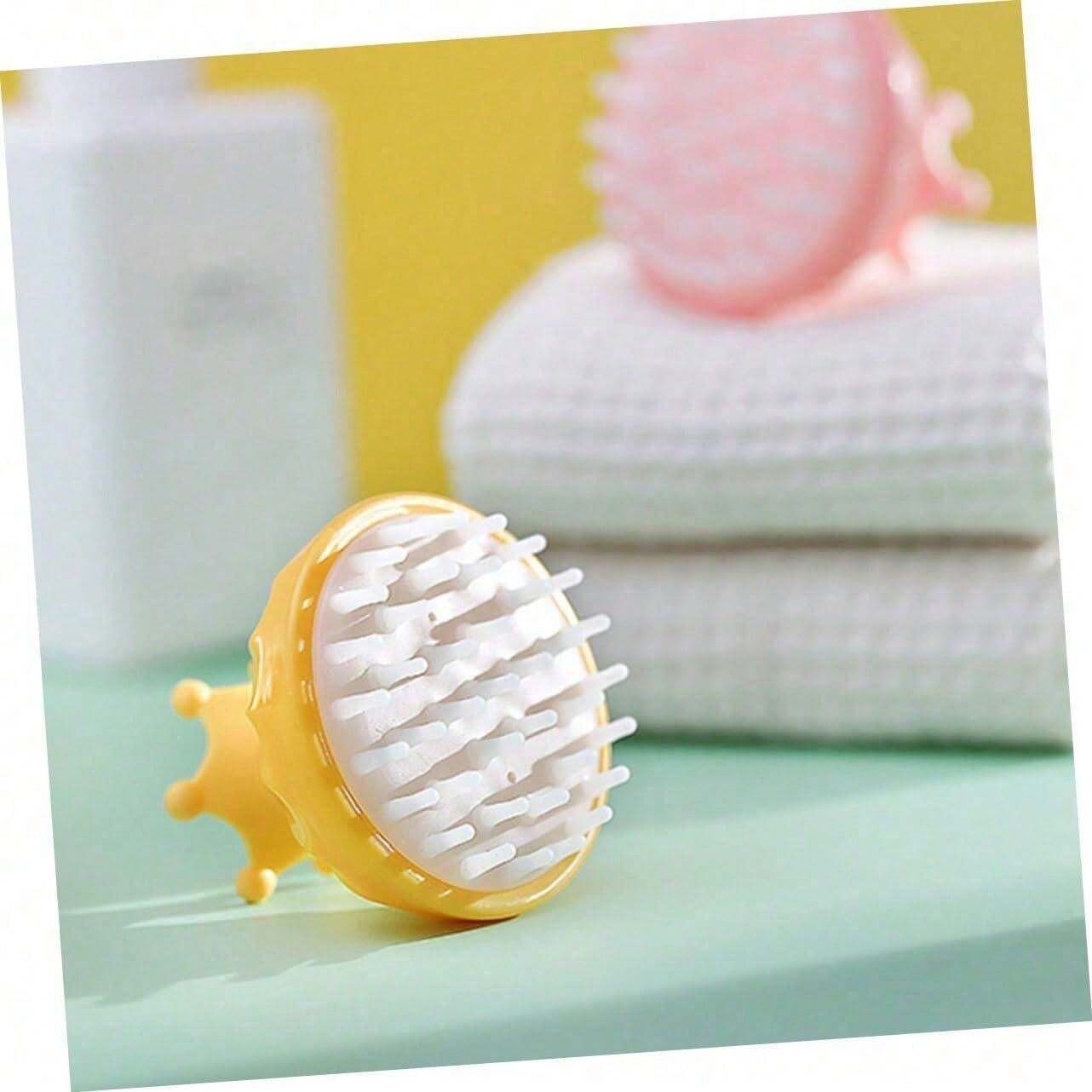 Baby Shampoo Brush Silica Gel To Remove Hair Dirt Baby Bath Sponge Baby