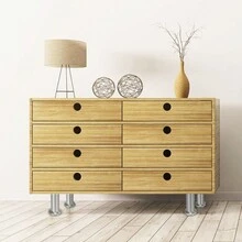 Jiubiaz 4 Stücke/8 Stücke/12 Stücke Möbelfüße Kommode Füße Schranktüren Füße verstellbare Füße Sofa Füße Küchen Aluminium - 4 Stück - Übersicht 6