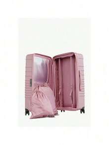 BEIS - Maleta rodante de gran tamaño para facturar, maleta de viaje, maletín duradero para viajes - Rosa atlas - Ver 3