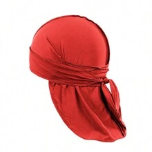 Jordefano 18 Pack Mens Durags Stylish Waves Doo Rag Tail And Headscarf - Merah - View 1
