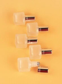 2pcs|3pcs|5pcs|10pcs|20pcs Set Of Square Frosted 6ml Refillable Glass Roll-On Bottles For Cosmetic Water, Portable Mini Essential Oil & Perfume Containers