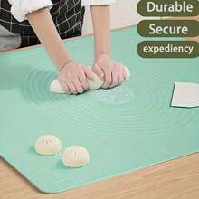 1pc Thickened Silicone Kneading Mat, Kitchen Dough Rolling Mat For Dumpling, Bun, Bread Baking And Pastry Making