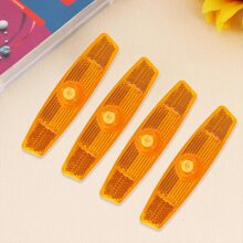 2/4pcs Mountain Road Bike Spoke Reflectors Wheel Rim Reflector Lights Cycling Accessories - Yellow - View 4
