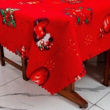 Christmas Tablecloth 3.50m X 1.40m For 12 Places Oxford Christmas Print - Màu 21 - Xem 3