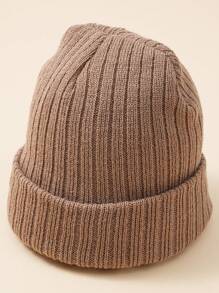 1pc Baby Candy-Colored Stripe Knit Beanie Hat, Soft And Warm For Infant Boys And Girls, Autumn/Winter - Children's Hoodies - View 14