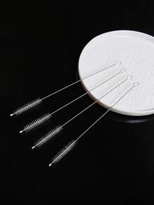 5/10/20 件 304 不锈钢尼龙吸管刷、硅胶和玻璃管清洁刷、婴儿奶瓶清洁刷 - 白色 - 查看 1