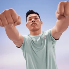 LI-NING Tricou cu mânecă scurtă pentru bărbați, Ice Comfort, cu mânecă scurtă, ATSU065