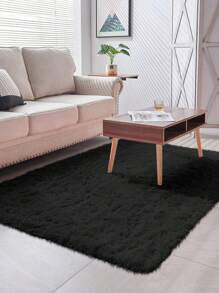 1 Pack Plush Carpet Nordic Style Solid Color Kids Carpet Modern Bedroom Living Room Large Size Non-Slip Bedroom Floor Mat