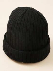 1pc Baby Candy-Colored Stripe Knit Beanie Hat, Soft And Warm For Infant Boys And Girls, Autumn/Winter - Children's Hoodies - View 12