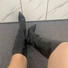 Women's Fashion Pointed Toe Over-The-Knee Tall Boots, Suitable For Daily Wear