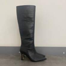 Women's Fashion Pointed Toe Over-The-Knee Tall Boots, Suitable For Daily Wear