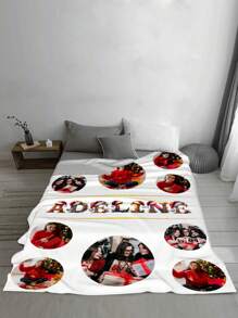 1pc Custom Christmas Gifts Photo Name Blanket For Bed ,Custom Image Bedding Blanket, Personalized Christmas Gifts Blanket Funny Design With Photos ,Personalized Photo Blanket,Best Friend Blanket,Family Gift,Birthday Gifts,Gift For Family/Friend/Girlfriend/Boyfriend