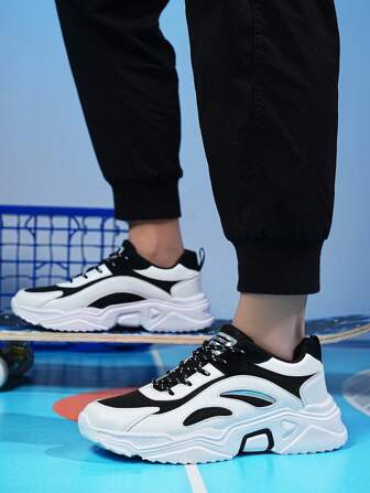 新款时尚厚底透气面料运动鞋，多色休闲情侣鞋适合青少年，夏季休闲或户外运动或度假旅行或毕业礼物或生日礼服配饰，健身房