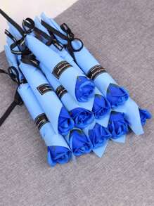 10pcs Soap Roses Artificial Rose Bouquet Petals Party Favour For Ladies, Girlfriends & Girlfriends, Suitable For Birthday, Wedding, Christmas, Holiday, Business Opening, Valentine's Day, Wedding, Birthday, Anniversary, Guest Gift, Bridesmaid Gift, Mother's Day, Father's Day