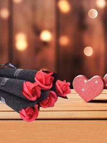 10pcs Soap Roses Artificial Rose Bouquet Petals Party Favour For Ladies, Girlfriends & Girlfriends, Suitable For Birthday, Wedding, Christmas, Holiday, Business Opening, Valentine's Day, Wedding, Birthday, Anniversary, Guest Gift, Bridesmaid Gift, Mother's Day, Father's Day