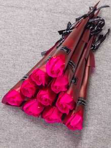 10pcs Soap Roses Artificial Rose Bouquet Petals Party Favour For Ladies, Girlfriends & Girlfriends, Suitable For Birthday, Wedding, Christmas, Holiday, Business Opening, Valentine's Day, Wedding, Birthday, Anniversary, Guest Gift, Bridesmaid Gift, Mother's Day, Father's Day