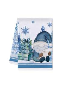 1 件装圣诞厨房洗碗巾，带圣诞树和汽车装饰，洗碗巾，浴室手巾，圣诞厨房和客厅装饰毛巾 15.75 * 23.62 英寸 - 1 Pcs - 查看 21