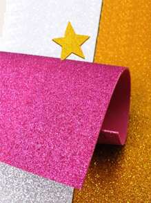 10pcs/Pack Thicker A4 Size Glitter Sponge Paper, Colored EVA Foam Paper For Arts And Crafts, Preschool Decoration - Red Bowknot Decor,Back To School,School Supplies