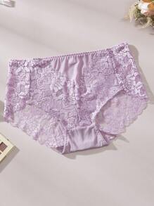 FOVTY 3pcs Plus Size Back To School Lace Sexy Panties For Women - Multicolor - View 6