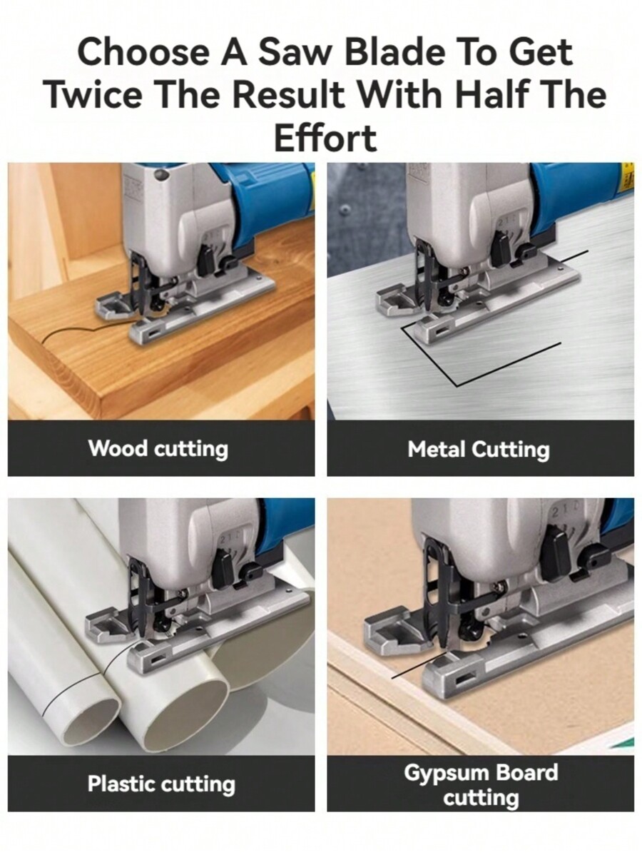 DAIEN 5Pcs Jigsaw Blades, Woodworking Premium Extra Long Fine Coarse