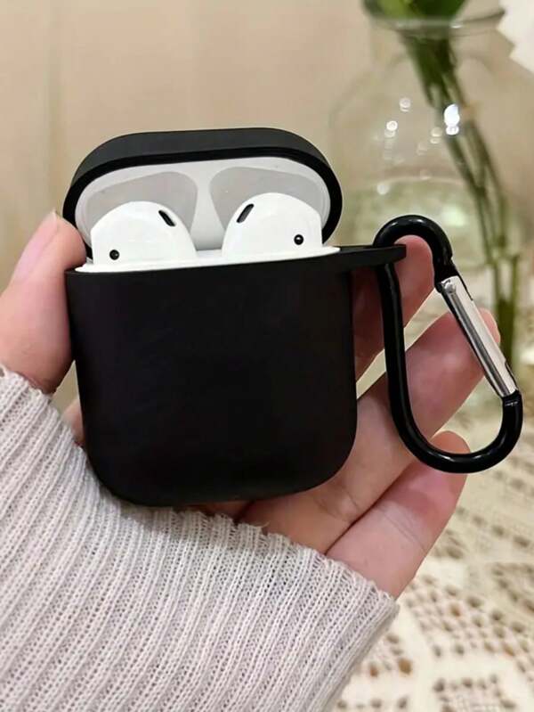 Apple 1pc Matte Black Protective Case Compatible With Airpods Gen 4, New Wireless Earphone Case Compatible With Airpods 1/2, Compatible With Airpods 3/Pro/Pro2, Gift For Boyfriend/Girlfriend