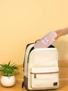 1 hộp đựng kính màu trơn có in họa tiết nơ, hộp đựng kính màu trơn phong cách Monet/kem, thiết kế mới hợp thời trang và đơn giản, tiện lợi và di động với chức năng chống thấm nước và chống bụi, hộp đựng kính mát quyến rũ, hộp đựng kính mắt, hộp đựng kính có nắp, hộp đựng đồ gia dụng di động cho nam nữ, hộp đựng kính mát, hộp đựng kính màu kẹo, hộp đựng kính bảo vệ, hộp đựng kính râm cứng - Hồng - Xem 3