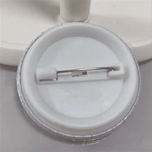 44mm 1.7inch Pins Broach DIY Buttons Snap-In Craft - White - View 3