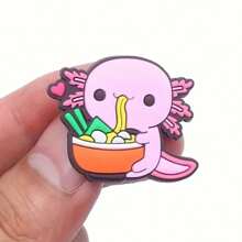 12-Piece Axolotl Shoe Charms Set, Cute Animal Design, Waterproof PVC Material For Shoe Decoration Accessories