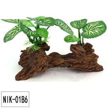 1 Bể Cá Cá Trang Trí Nhựa Nhân Tạo Sen & Giả Vải Lá Nước Cỏ Mô Phỏng Nhà Máy - Nhiều màu - Xem 7