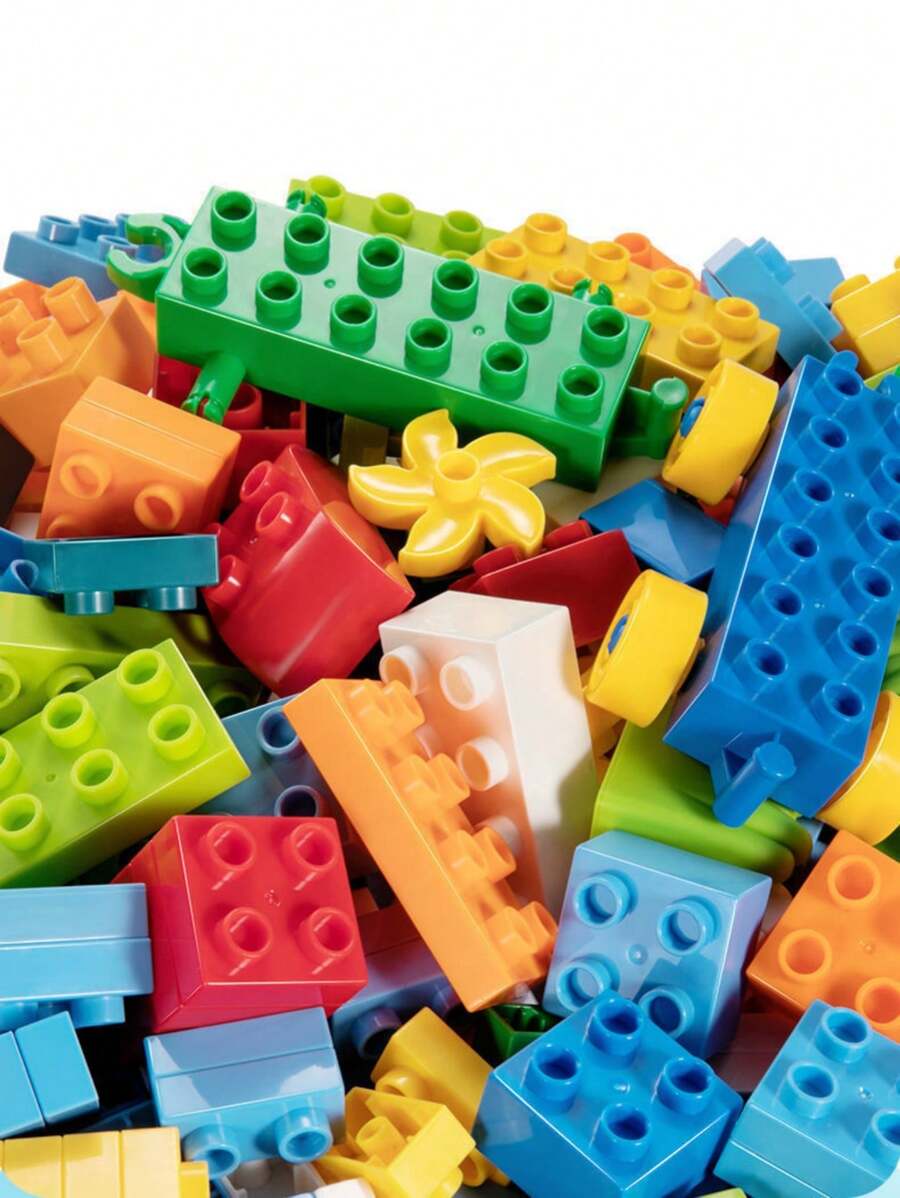 积木玩具套装拼装颗粒积木，适合3岁以上儿童，适合所有年龄段的男孩和女孩，礼品套装房间装饰冬季礼物彩色积木，女孩房间，图案积木，2岁儿童玩具，冬季男孩套装，冬季户外玩具