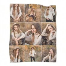 Ảnh tùy chỉnh Nhiều hình ảnh Trang trí vải nhung mềm mại cho gia đình, cặp đôi, bạn bè, động vật, thích hợp cho phòng khách - Nhiều màu - Xem 18