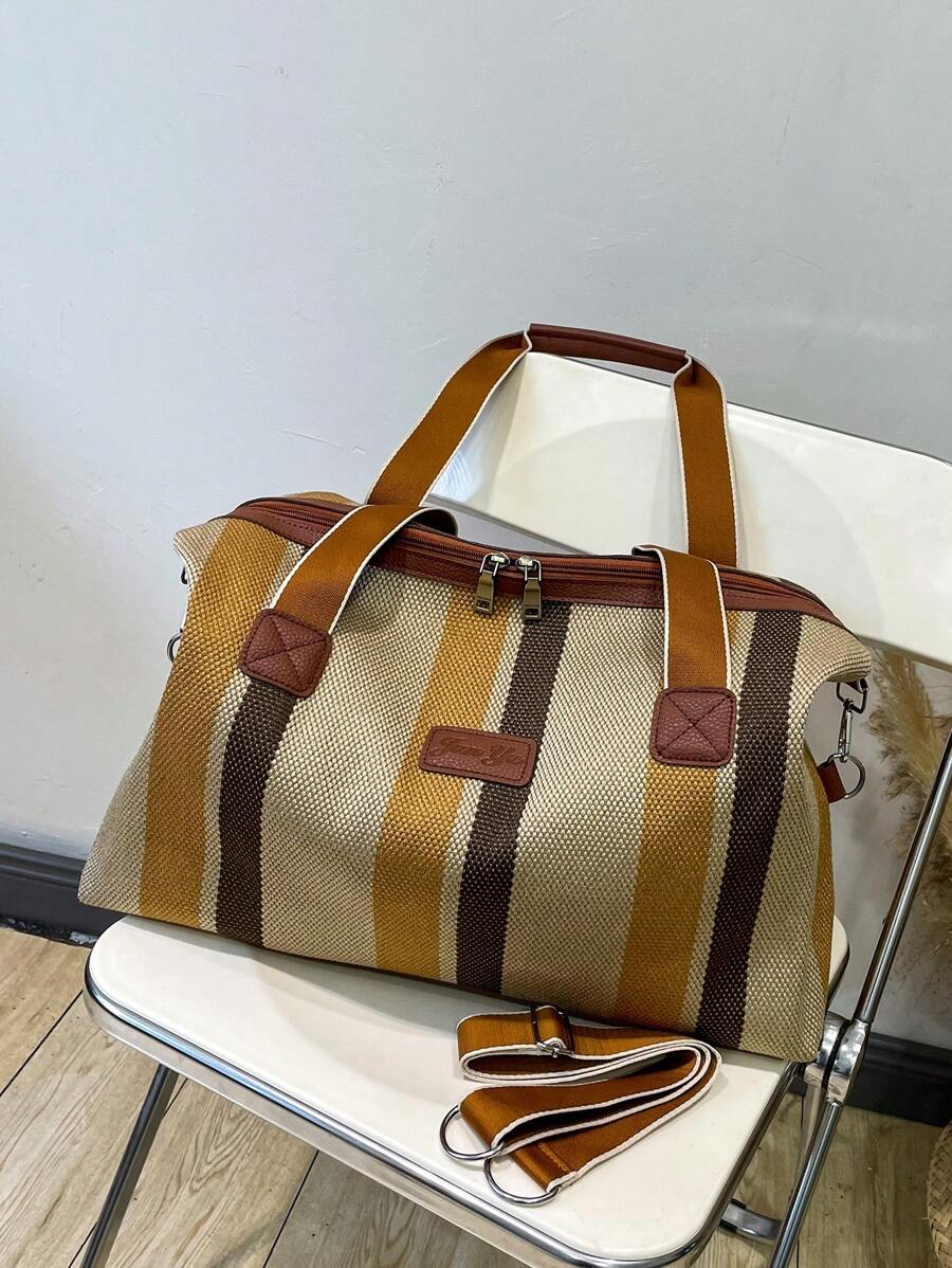 Túi du lịch vải bạt dung tích lớn cho nữ, nhẹ và di động cho hoạt động ngoài trời, du lịch, phòng tập thể dục/thể hình - Nhiều màu - Xem 1