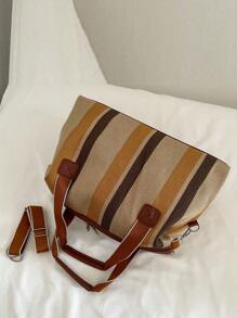 Túi du lịch vải bạt dung tích lớn cho nữ, nhẹ và di động cho hoạt động ngoài trời, du lịch, phòng tập thể dục/thể hình - Nhiều màu - Xem 6