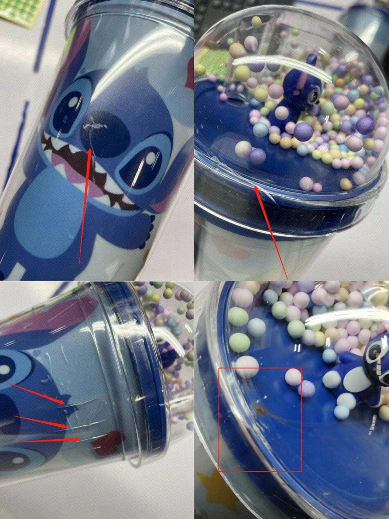 Christmas Decoration Disney Lilo & Stitch Angel Tumbler With Dome Lid