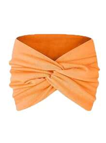 1/6 Confezioni di fasce per capelli turbante per donna, fasce vintage larghe annodate, accessori carini per capelli, fasce per capelli autunno inverno, accessori per capelli per donna, per outfit da vacanza, donna elegante, sciarpa donna, bandana morbida