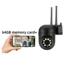 1 pièce Caméra audio haute définition 1080p rotative, caméra de  wifi sans fil 2,4 G, suivi des mouvements 4X et vue panoramique de 355°, pour la  et la surveillance à domicile, convient aux personnes âgées et aux soins des enfants, avec vision nocturne, alimentée par USB, prend en charge le stockage cloud et la carte mémoire (non incluse, à acheter séparément)
