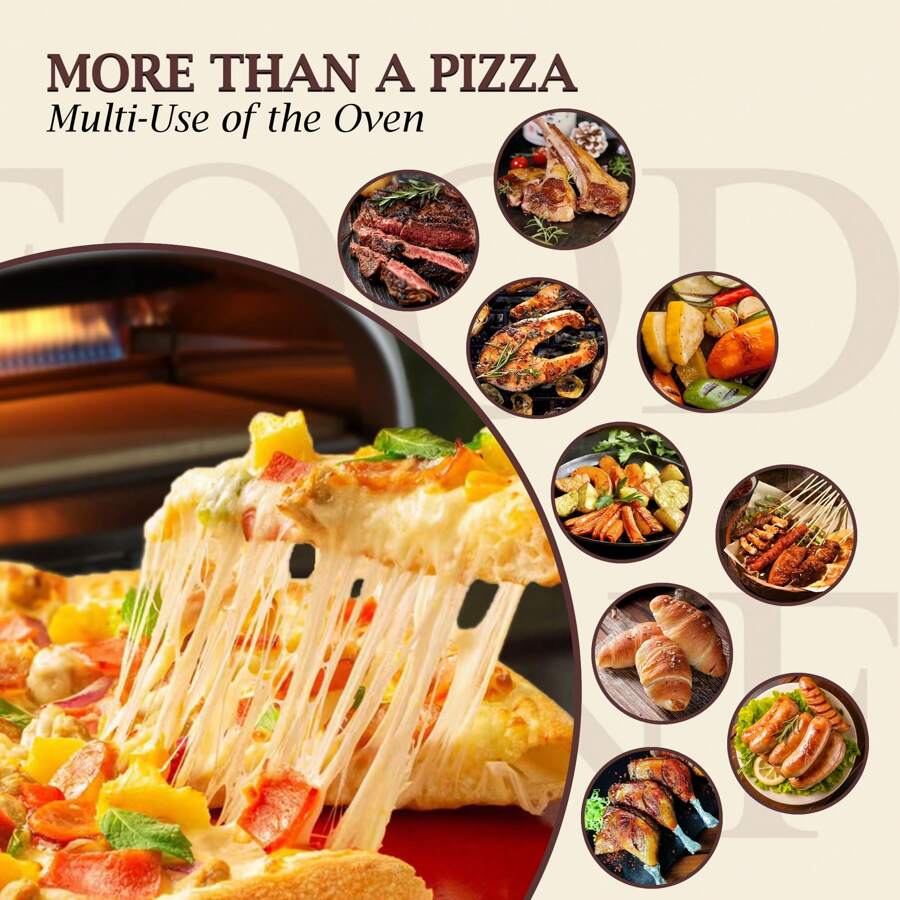 Outdoor Pizza Oven, Gas Pizza Oven, Portable Pizza Oven With Removable