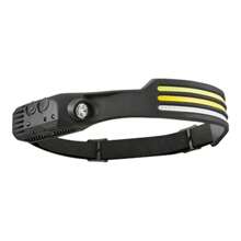 1PC/2PCS Super Bright COB Headlight, With Motion Sensing Function, Supports Type-C Charging, Has Multiple Lighting Modes, Waterproof Silicone Headlight, Suitable For Outdoor Sports, Night Work And Emergency Situations. - Black - View 14