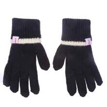 Găng tay đạp xe hở ngón lót lông cừu giả dày dặn giữ ấm và dùng được trên màn hình cảm ứng cho nữ - Nhiều màu - Xem 16