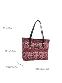 Túi Tote Thời Trang Màu Trơn - Màu Hồng Tươi - Xem 2